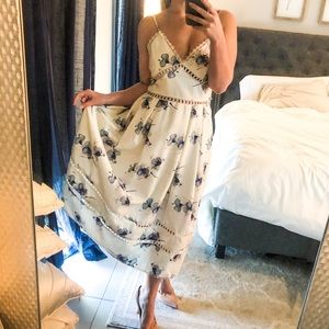 Showpo Girls of Summer Dress White & Blue Floral